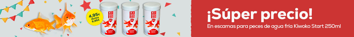 Kiwoko: Súper precio en escamas para peces de agua fría