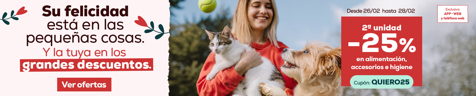 25% descuento en la segunda unidad