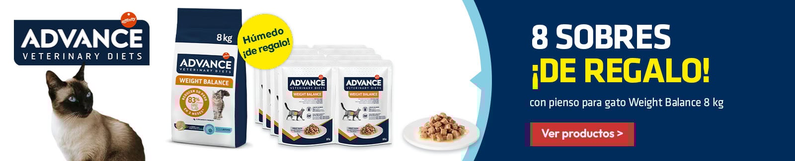 Advance Veterinary Diets: Húmedo de regalo con selección de pienso para gato 8 kg