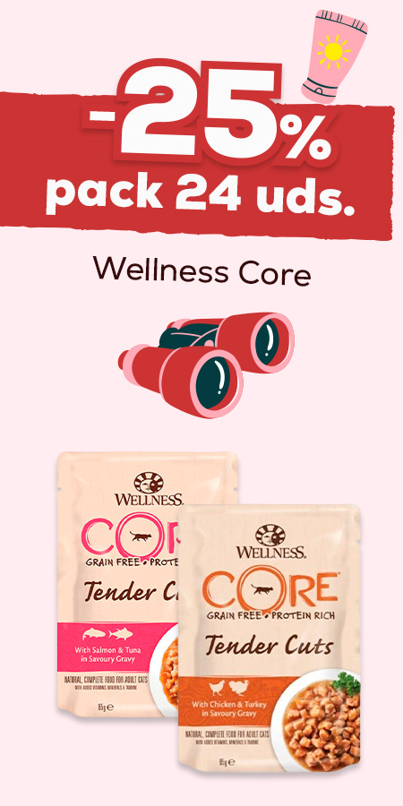 Wellness Core: -25% en packs 24 uds. de húmedo gato