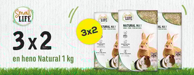 Small Life: 3 x 2 en heno Natural 1 kg