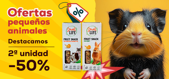 Small Life: -50% en la 2ª unidad en selección de snacks para conejos y roedores