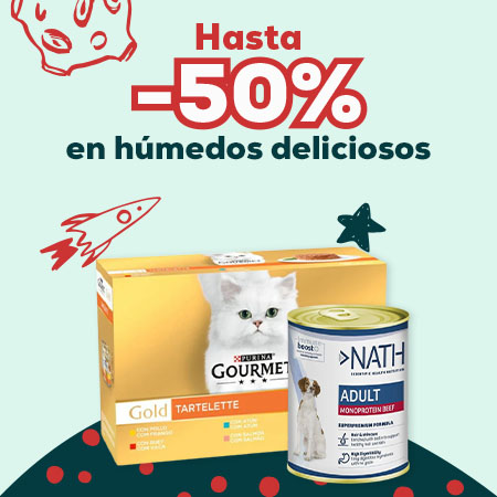 Hasta -50% en comida húmeda