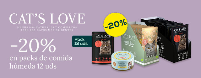 Cat's Love: -20% en selección de packs de comida húmeda 12 uds