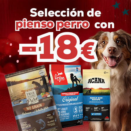 -18€ en pienso para perro