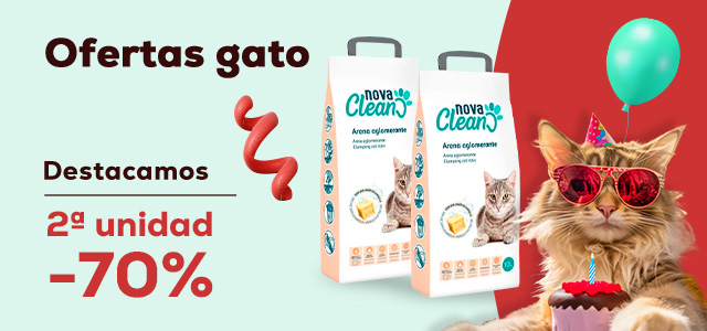 70% descuento en la 2ª unidad en arena Nova Clean Marsella 10 L