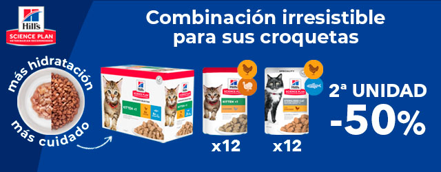 Hill's: -50% en la 2ª unidad en selección de multipack de húmedo para gato