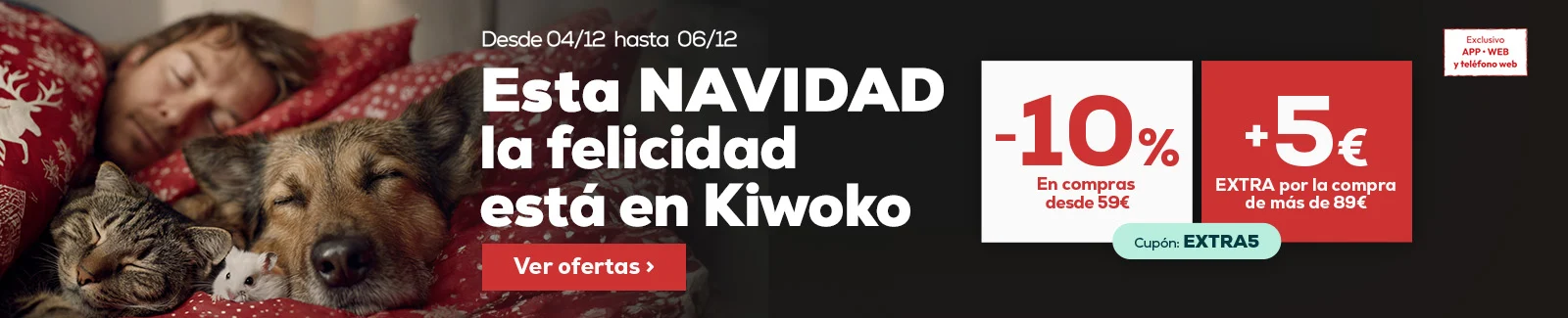 10% descuento en compras superiores a 59€. Además, si tu compra es superior a 89€, te regalamos 5€ de descuento extra