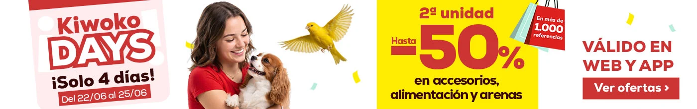 Kiwoko days: Hasta -50% dto en la 2ªud en más de 1000 referencias