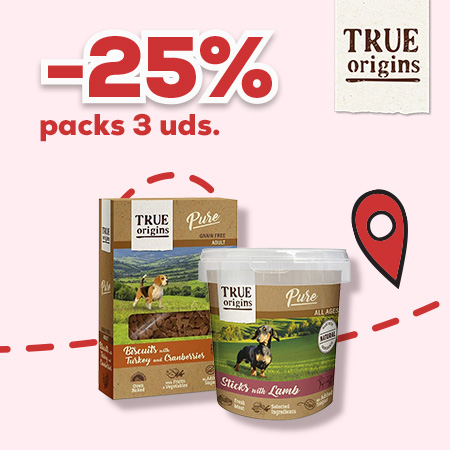 True Origins Pure: -25% en selección de packs de snacks para perro