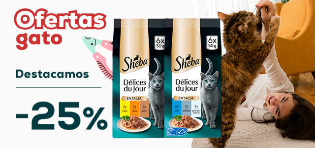 Sheba: -25% en  selección de packs de húmedo para gato 12 uds