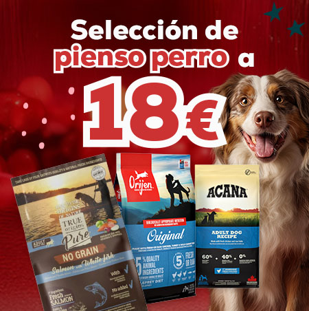 -18€ en pienso para perro