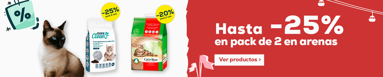 Hasta -25% en selecci&oacute;n de arenas