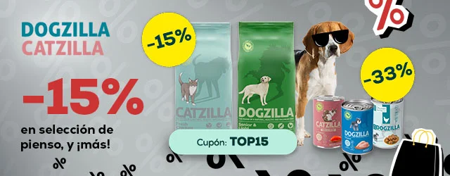 Dogzilla y Catzilla: -15% en pienso y más de -33% en packs de húmedo