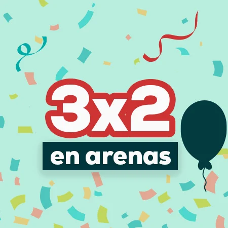3 x 2 en selección de arenas