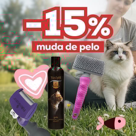-15% en selección de accesorios para muda de pelo para gato
