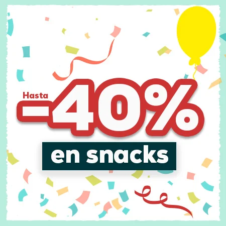 Hasta -40% en selección de snacks