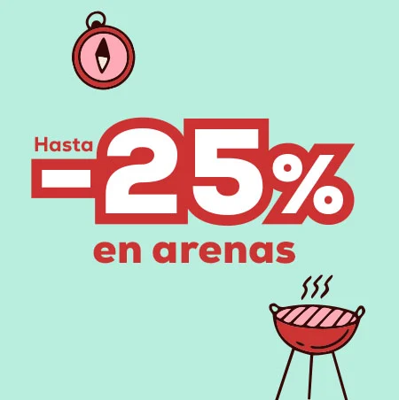 Hasta -25% en selección de packs de arenas