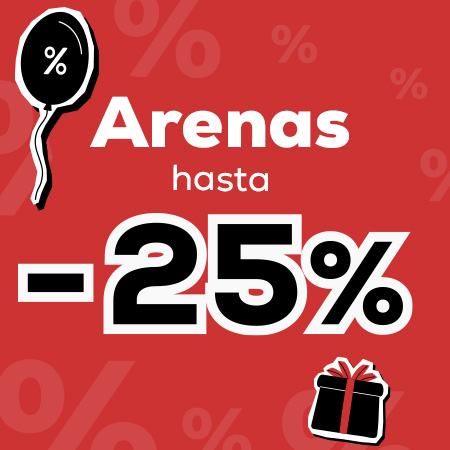 Hasta -25% en selección de arenas