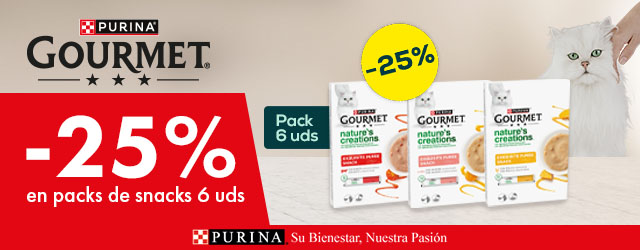 Gourmet: -25% en selección de pack en snacks 6 uds