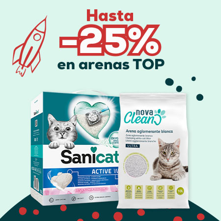 Arenas Top: -40% en la 2ª unidad en selección de arena Sanicat
