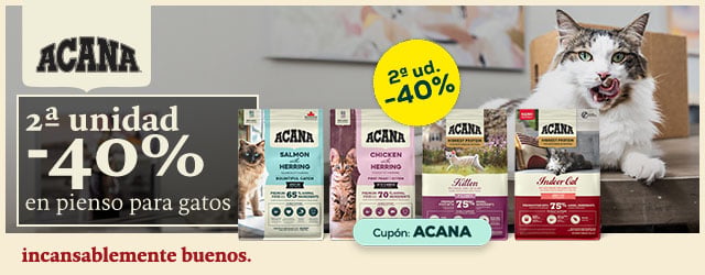 Acana: -40% en la 2ª unidad en selección de pienso para gato 1'8 kg