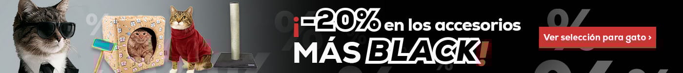 -20% en selección de los accesorios más Black para gato