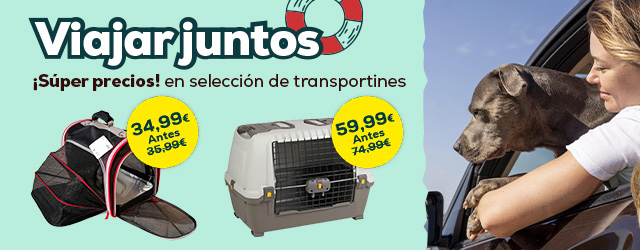 Súper precios en selección de accesorios de viaje para perro