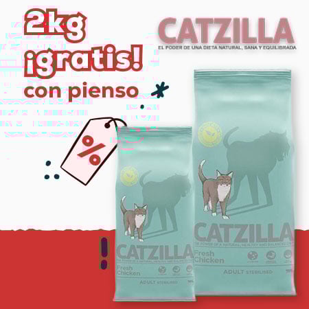 Catzilla: 2 kilos gratis con selección de pienso
