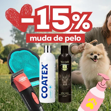 -15% en selección de accesorios para muda de pelo para perro