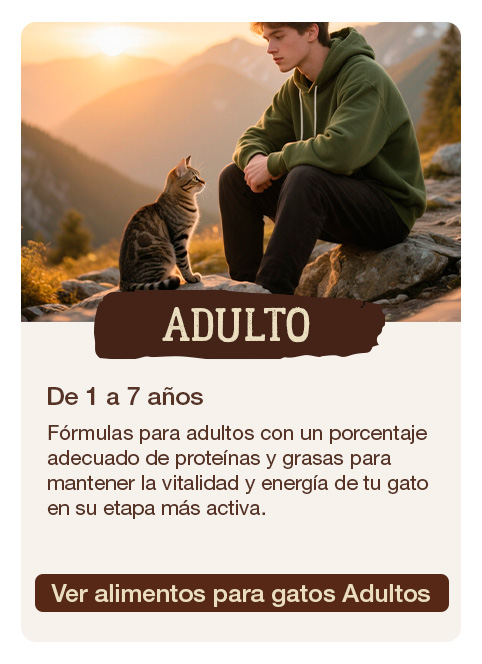 True Origins para gatos adultos. De 1 a 7 años.