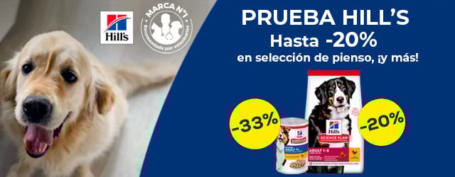 Hill's: -20% en selección de pienso para perro, y más de -30% en selección de packs de húmedo para perro
