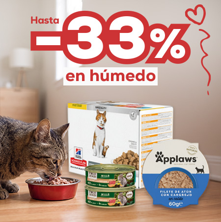 Hasta -33% en selección de comida húmeda para gato