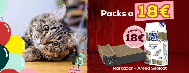 Pack especial a 18€ rascador más Arena Sepicat