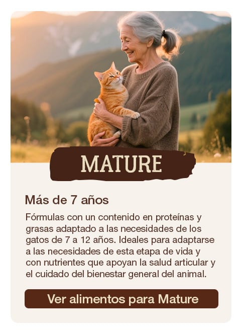 True Origins para gatos mature. Más de 7 años