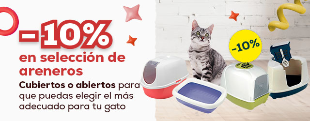 Renueva su hogar: 10% descuento en areneros y bandejas sanitarias para gato