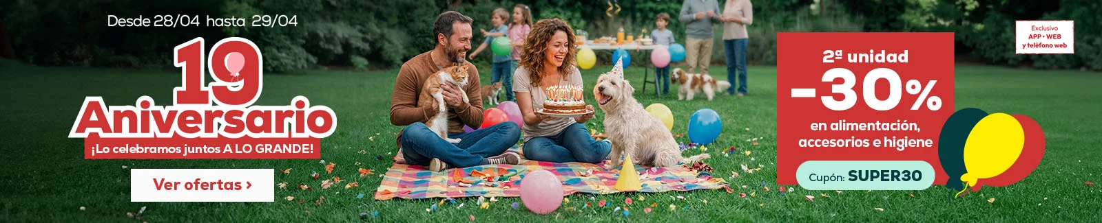 30% descuento en la segunda unidad