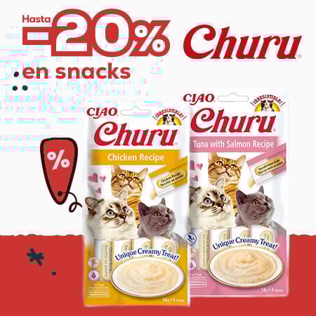 Churu: -20% en selección de packs de snacks para gato 16 uds