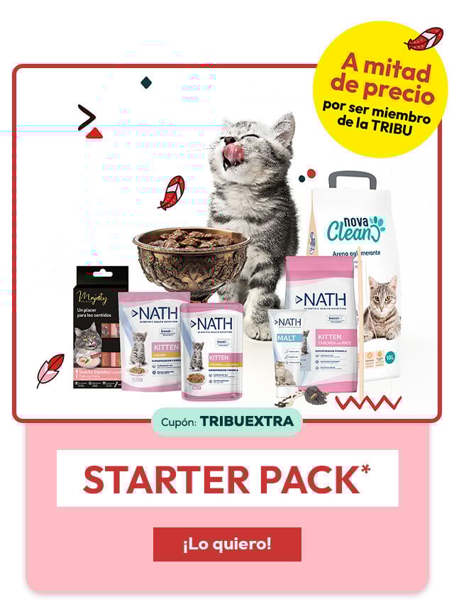 Starter pack exclusivo para gatitos para miembros de la tribu con -50% Starter pack exclusivo para gatitos para miembros de la tribu con -50%