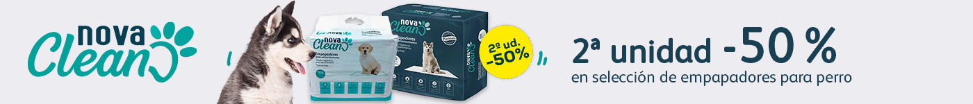Nova Clean: -50% en la 2ª unidad en selección de empapadores para perro