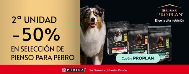Pro Plan: -50% en la 2ª unidad en selección de pienso para perro