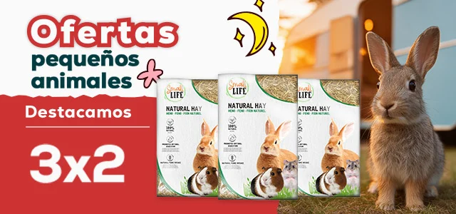 Small Life: 3x2 en Heno Natural 2kg para roedores