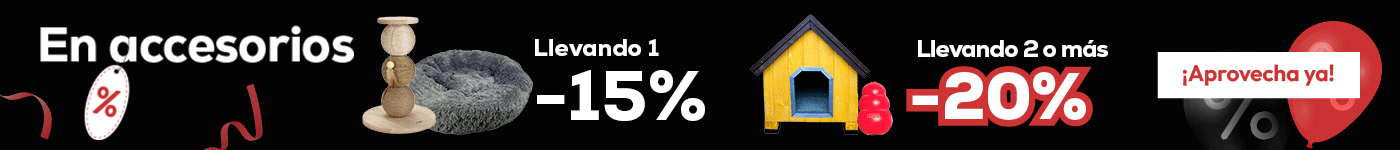 En todos los accesorios:  llevando 1, -15% y llevando 2 o más -20% descuento