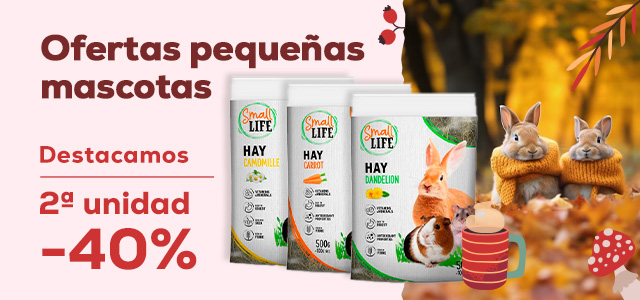Small Life: -40% en la 2ª unidad de selección de heno para conejos y roedores