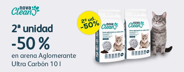 Nova Clean: -50% en la 2ª unidad en arena Aglomerante Ultra Carbón 10 l