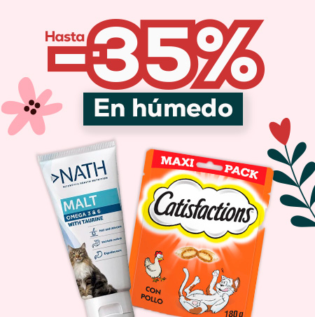 Hasta -35% en selección de húmedos para gato