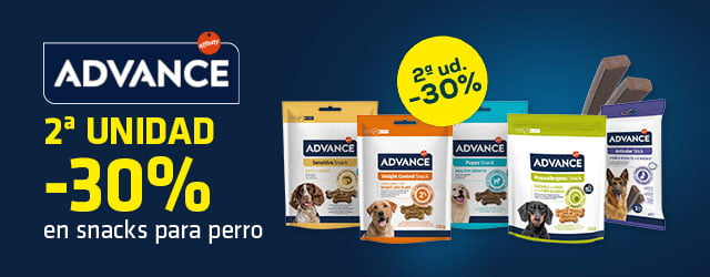 Advance: -30% en la 2ª unidad en selección de snacks para perro