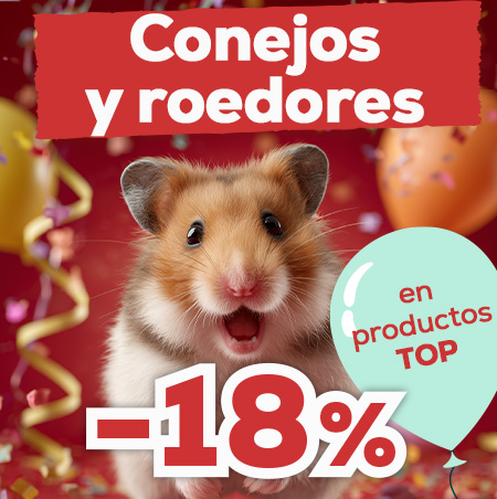 -18% para conejos y roedores