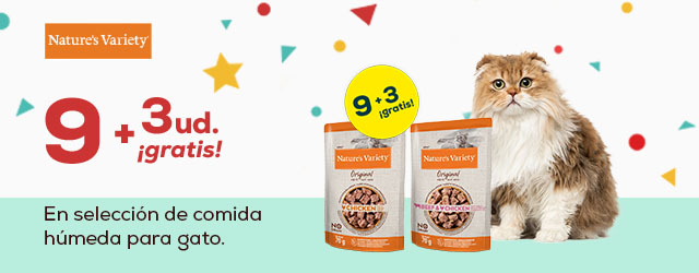 Nature's Variety: 9 + 3 gratis con selección de packs de comida húmeda 12 uds. para gato