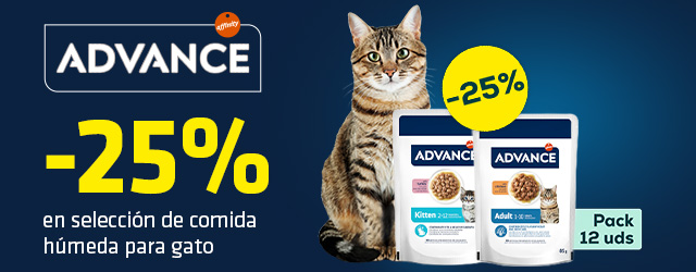 Advance: -25% en selección de comida húmeda para gato